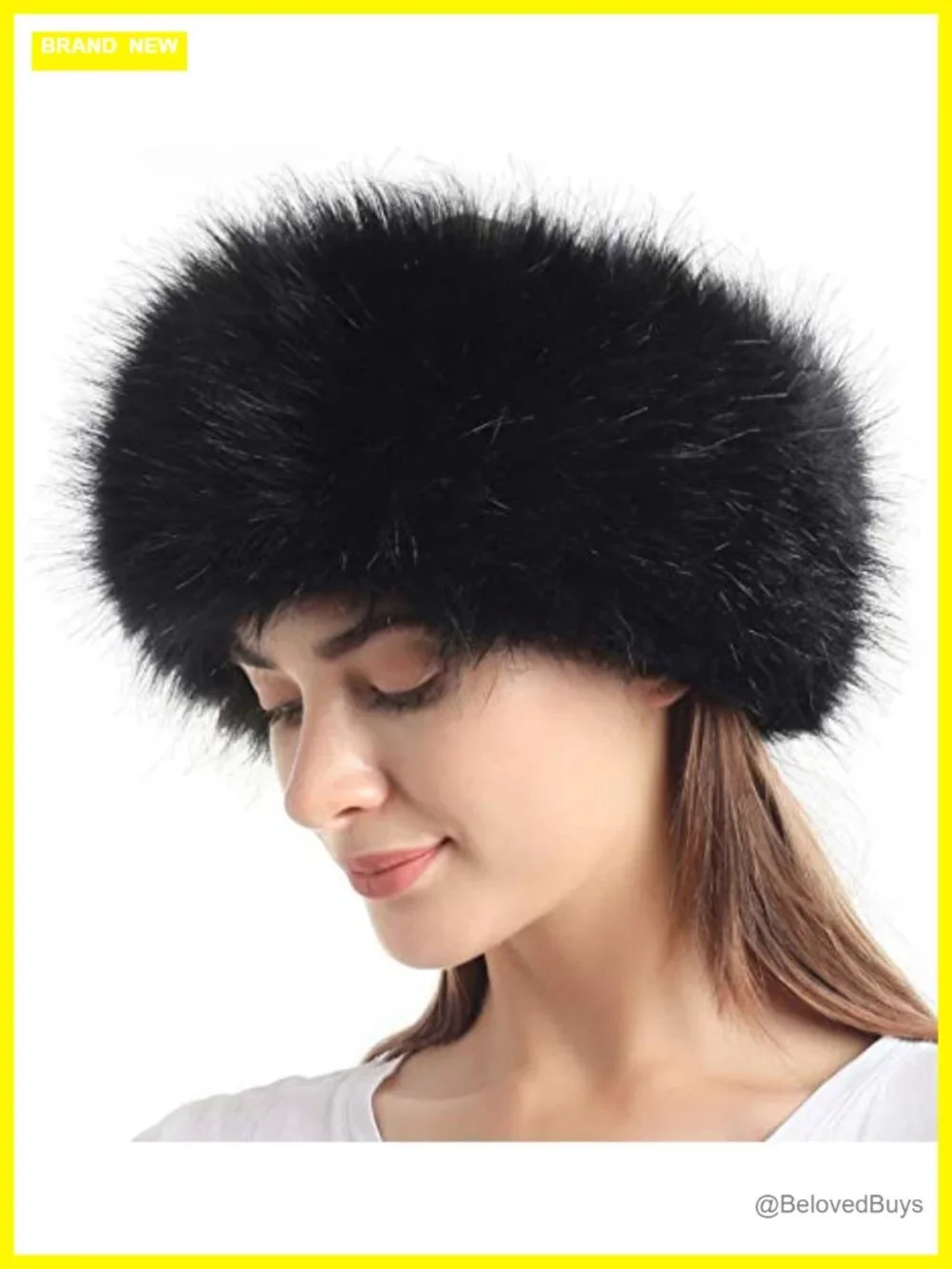 Faux Fur Headband and Shawl Collar Scarf Set
